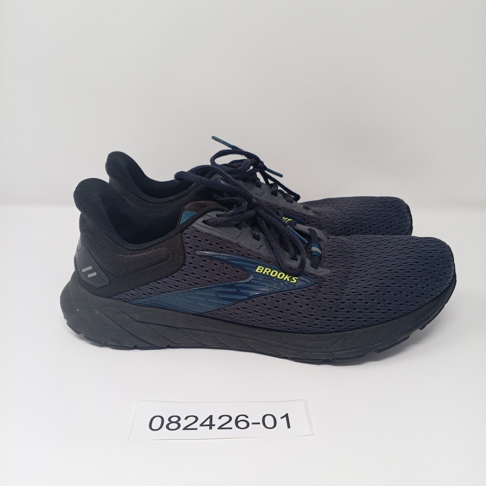 Brooks Anthem 6 Mens Running Shoes Navy Black Yellow 1104141D006 Size 10 - Picture 6 of 10